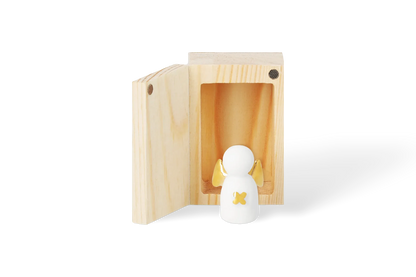 Räder Glückskästchen "Schutzengel" aus Porzellan und Holz