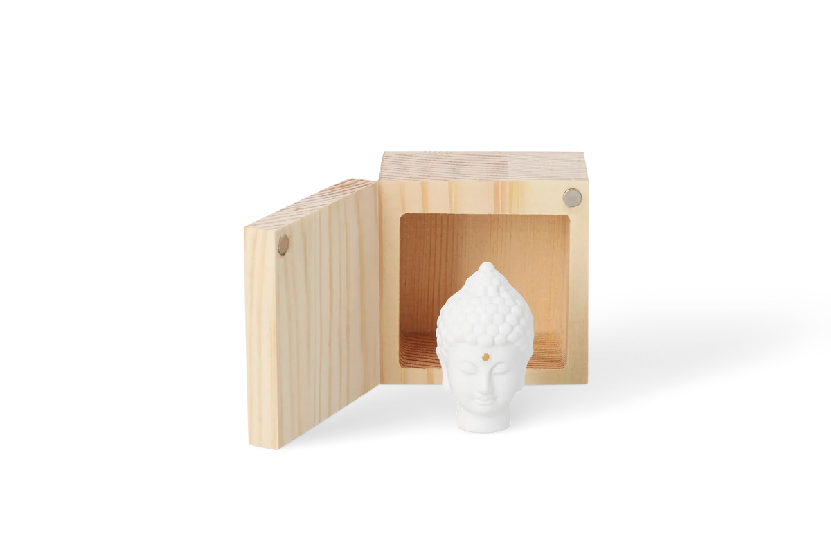 Räder Glückskästchen "Buddha" aus Porzellan und Holz