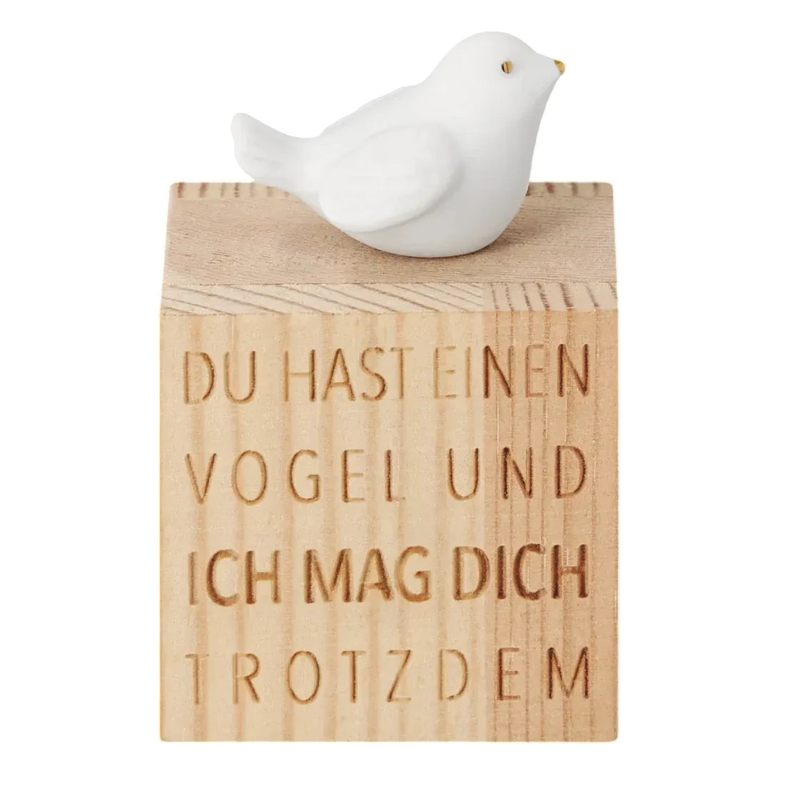 Räder Glückskästchen "Vogel" aus Porzellan und Holz