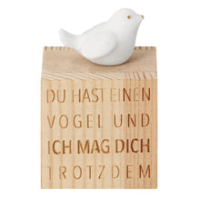 Räder Glückskästchen "Vogel" aus Porzellan und Holz