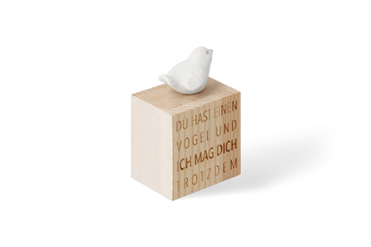 Räder Glückskästchen "Vogel" aus Porzellan und Holz