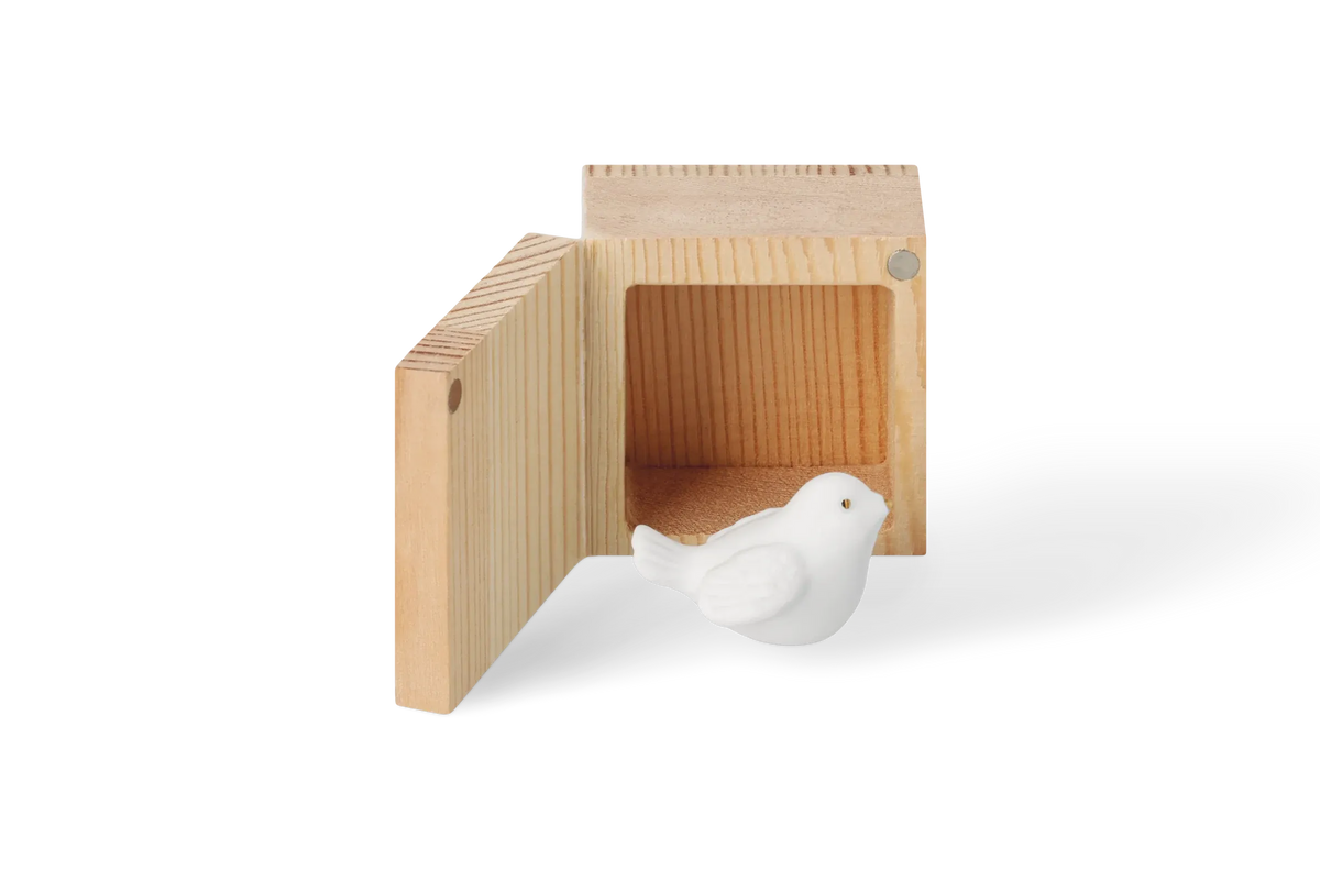 Räder Glückskästchen "Vogel" aus Porzellan und Holz