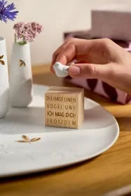 Räder Glückskästchen "Vogel" aus Porzellan und Holz