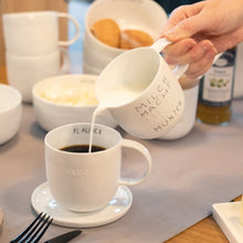 Milchkännchen "Milch macht munter" aus Porzellan