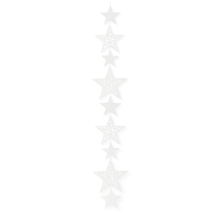 Räder Kette "Sternchen" aus Papier, 120 cm