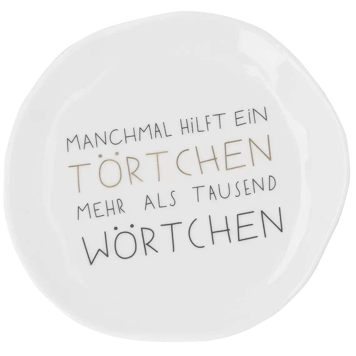 Kleiner Teller "Törtchen" aus Porzellan