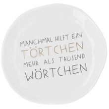 Kleiner Teller "Törtchen" aus Porzellan