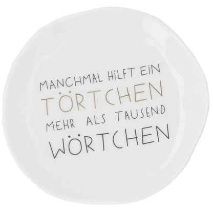 Kleiner Teller "Törtchen" aus Porzellan