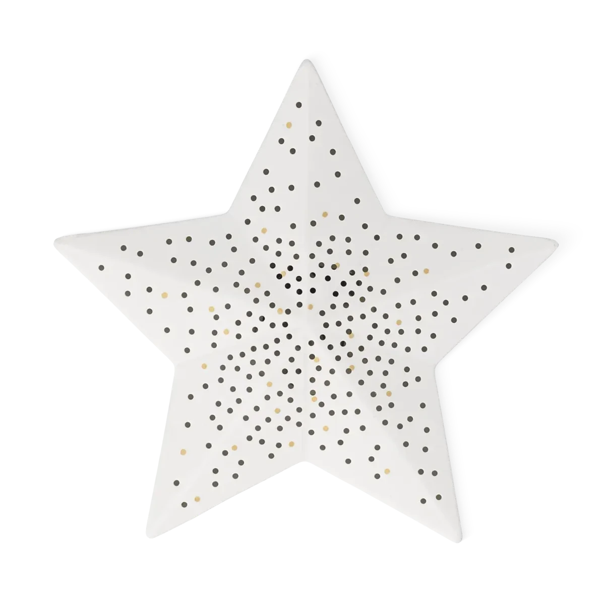 Räder LED Weihnachtslicht Stern aus Porzellan
