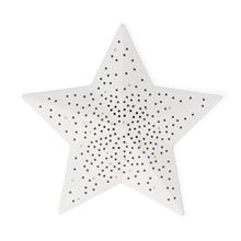 Räder LED Weihnachtslicht Stern aus Porzellan