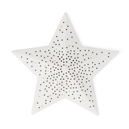 Räder LED Weihnachtslicht Stern aus Porzellan