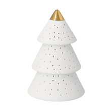 Räder LED Weihnachtslicht Tanne aus Porzellan