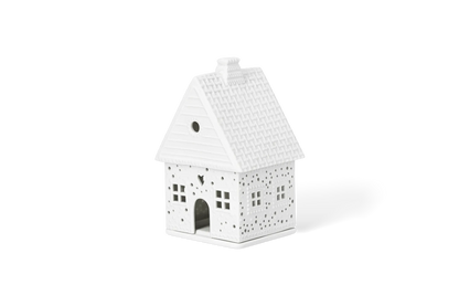 Räder kleines Lichthaus "Lebkuchen" aus Porzellan