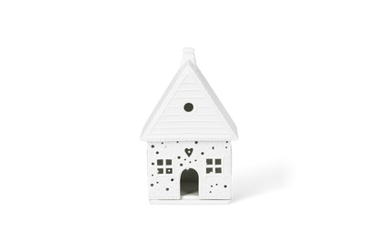Räder kleines Lichthaus "Lebkuchen" aus Porzellan