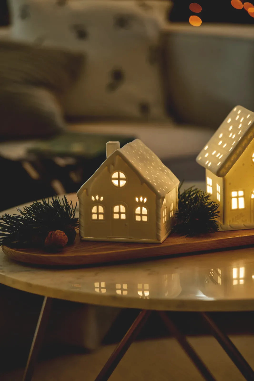 Räder Lichthaus "Zuckerstangen" aus Porzellan Mood