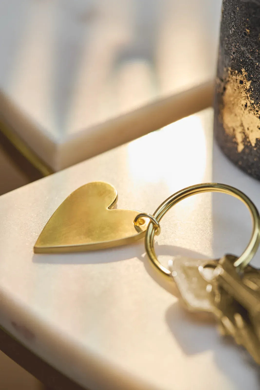 Schlüsselanhänger "Herz" in Gold
