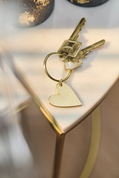 Schlüsselanhänger "Herz" in Gold