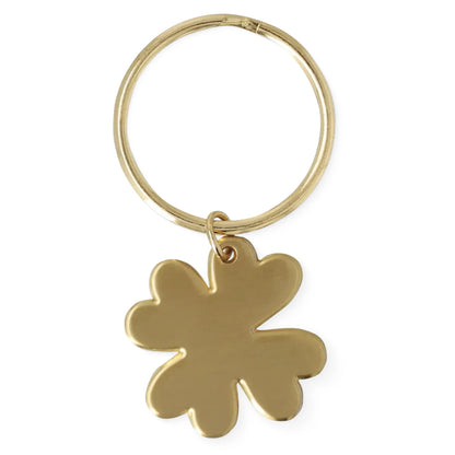 Schlüsselanhänger "Kleeblatt" in Gold