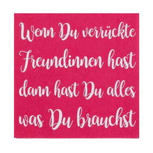Servietten "Verrückte Freundinnen", 25x25 cm