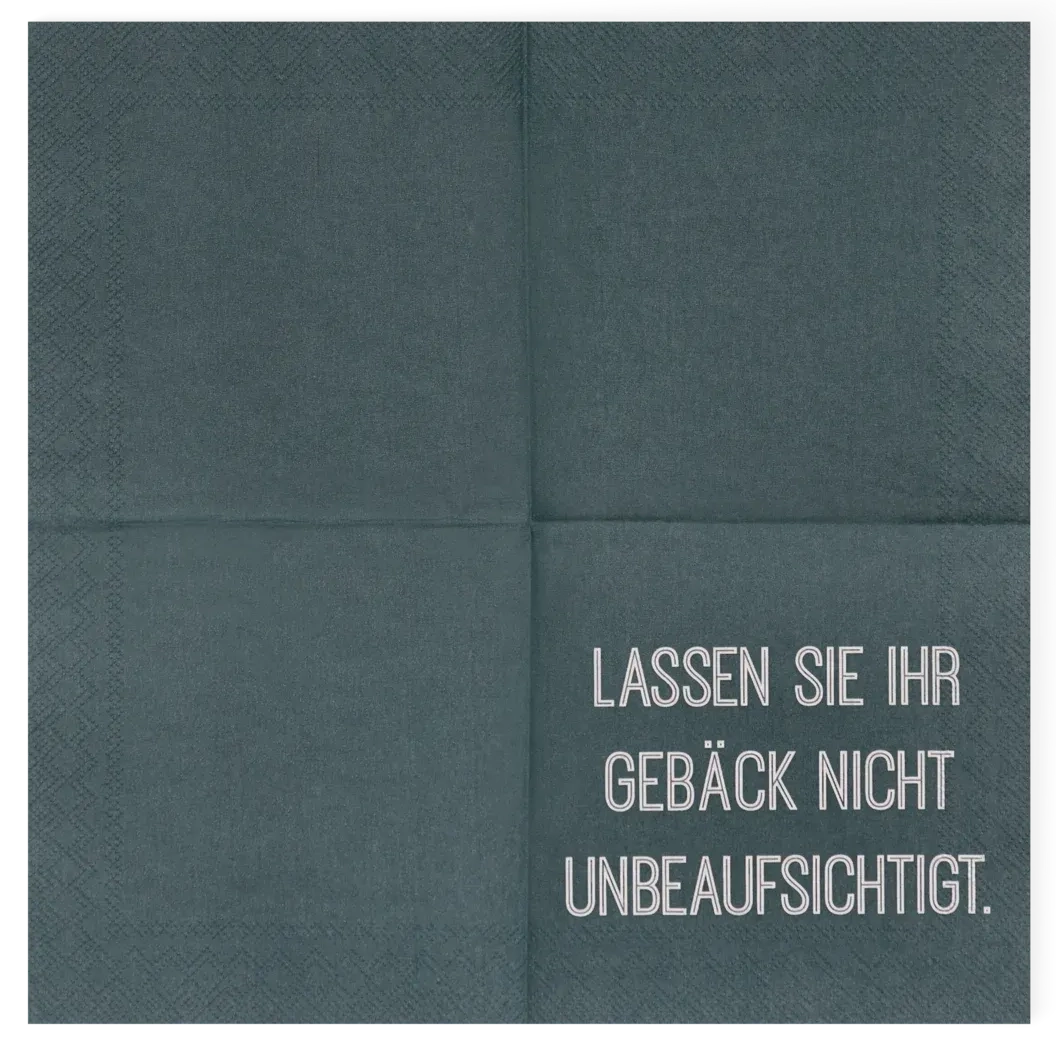 Räder Servietten "Gebäck", 25x25 cm, blau