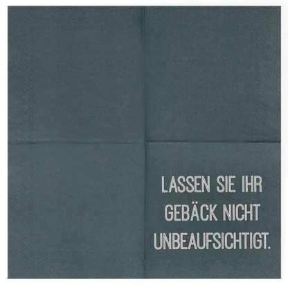 Räder Servietten "Gebäck", 25x25 cm, blau