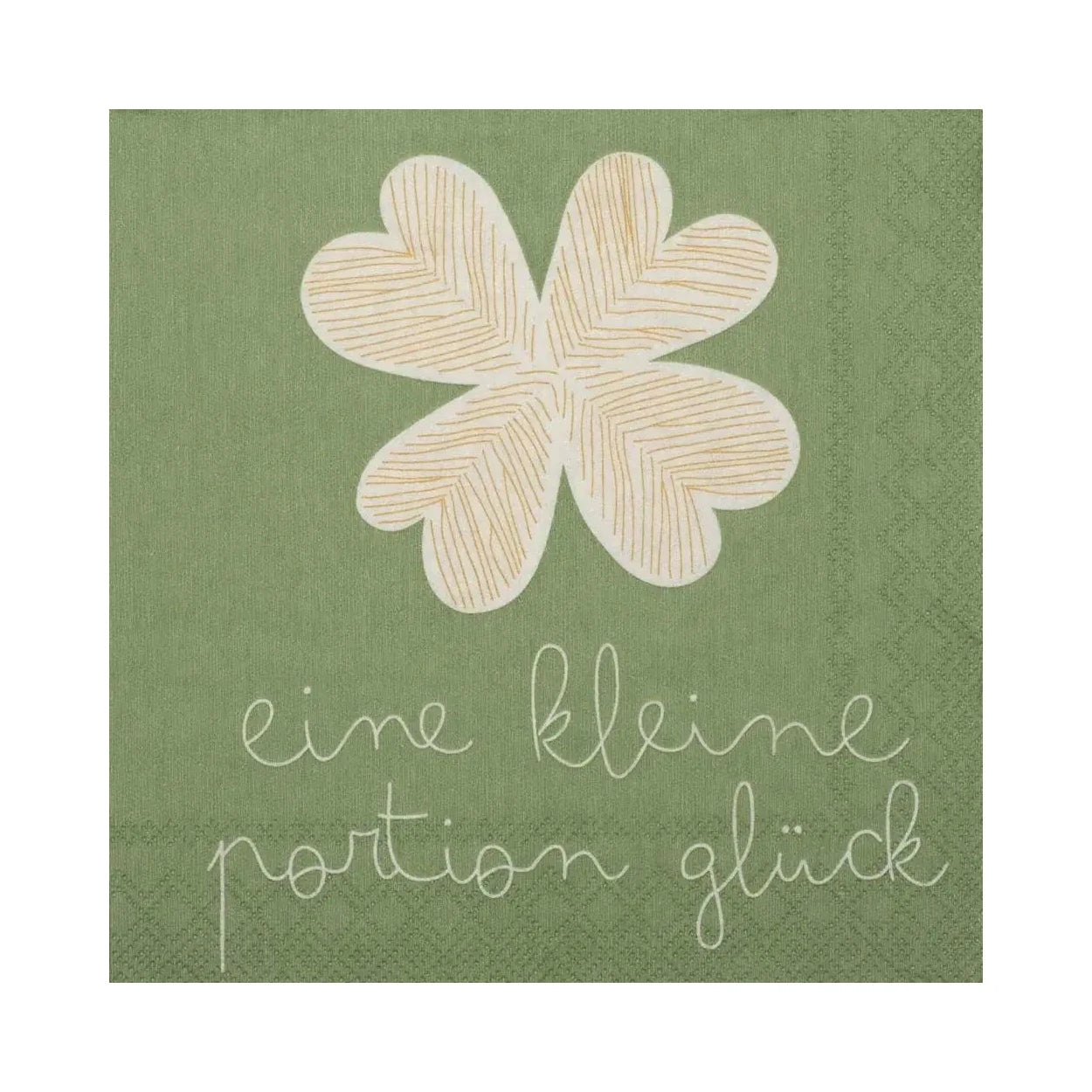 Servietten "Eine kleine Portion Glück", 25x25 cm