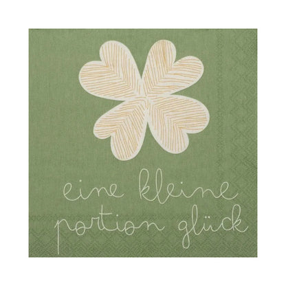 Servietten "Eine kleine Portion Glück", 25x25 cm