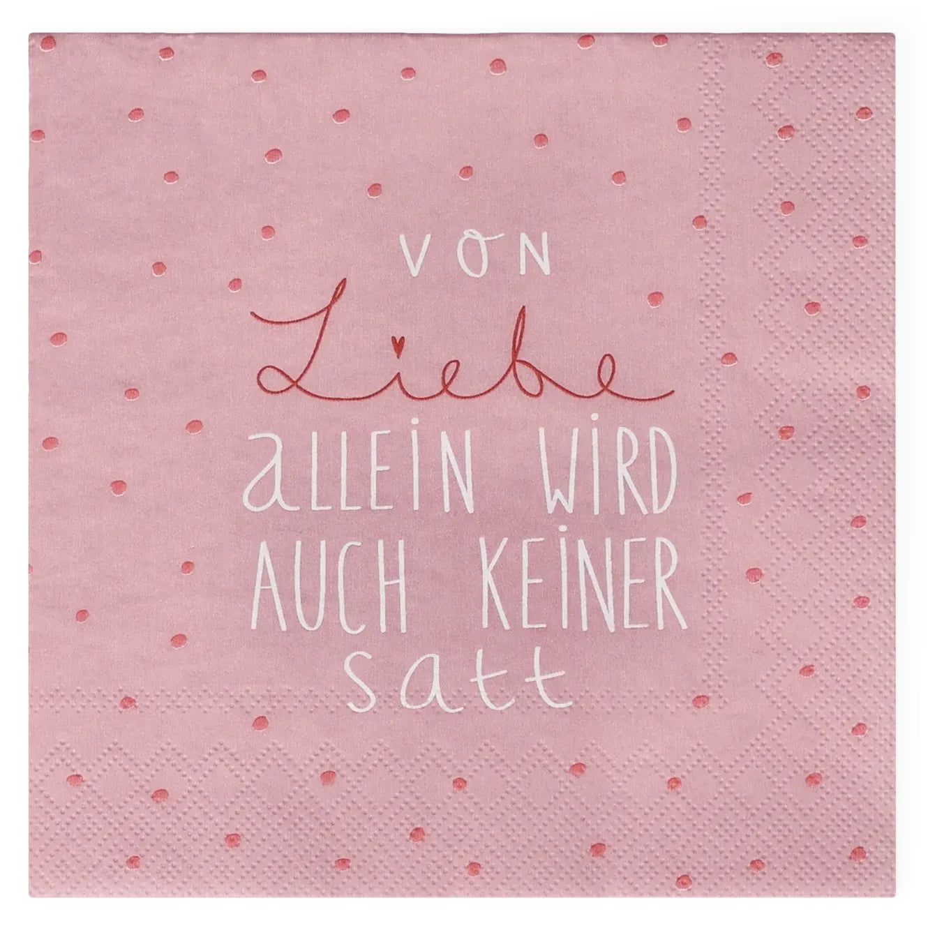 Servietten "Von Liebe allein", 33x33 cm