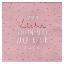 Servietten "Von Liebe allein", 33x33 cm