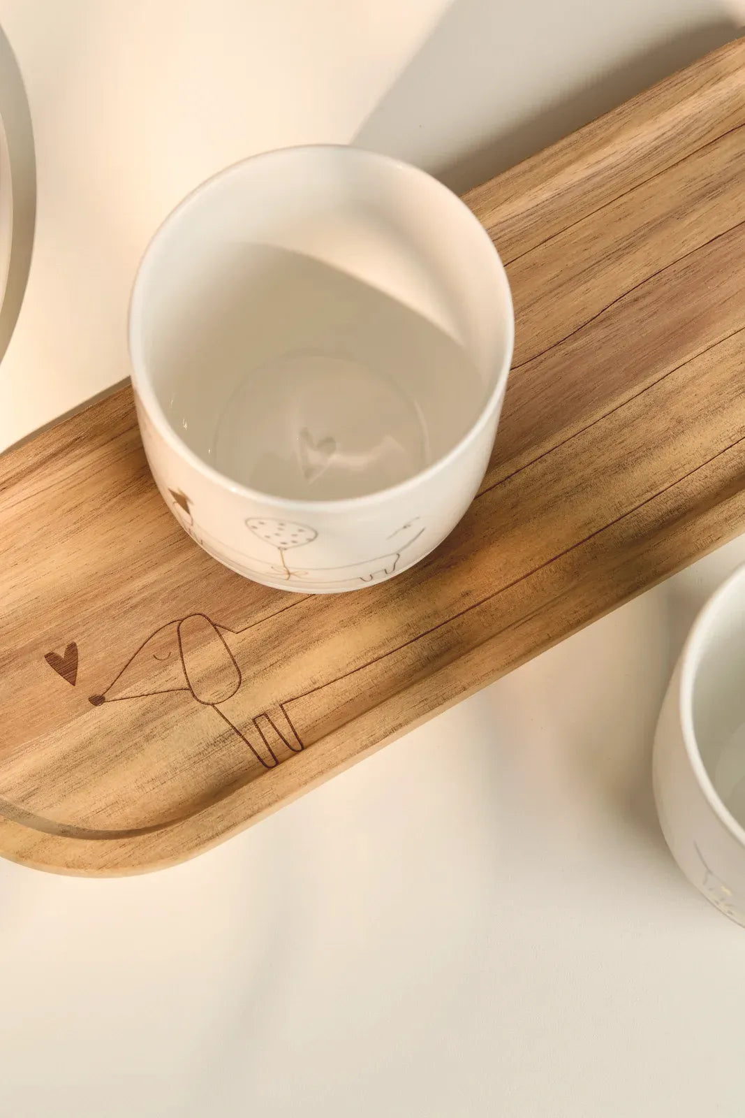 Räder Dackel Tablett "Herz" aus Holz Mood