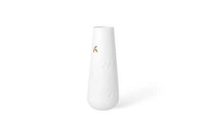 Vase „Goldblatt“ groß, aus Porzellan
