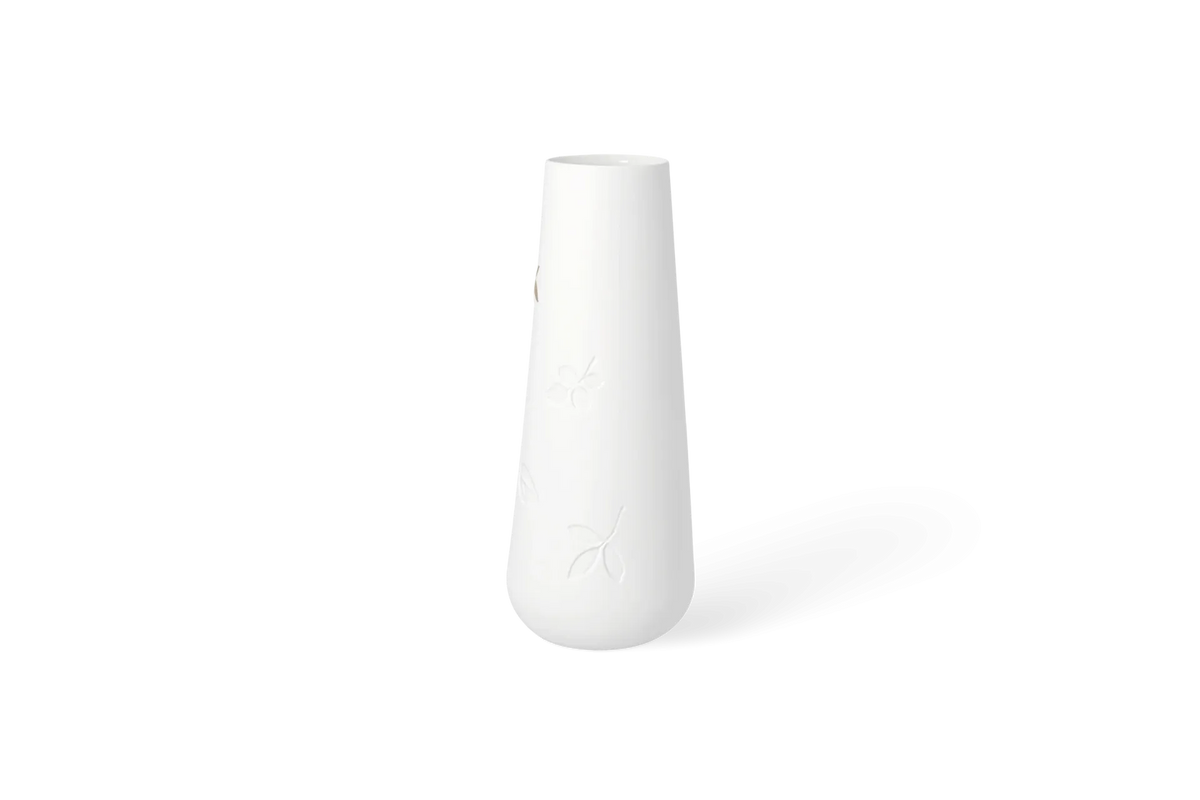 Vase „Goldblatt“ groß, aus Porzellan