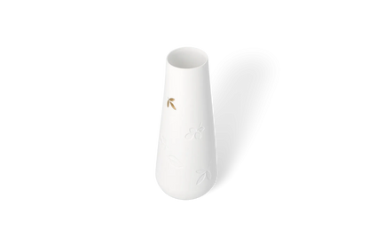 Vase „Goldblatt“ groß, aus Porzellan