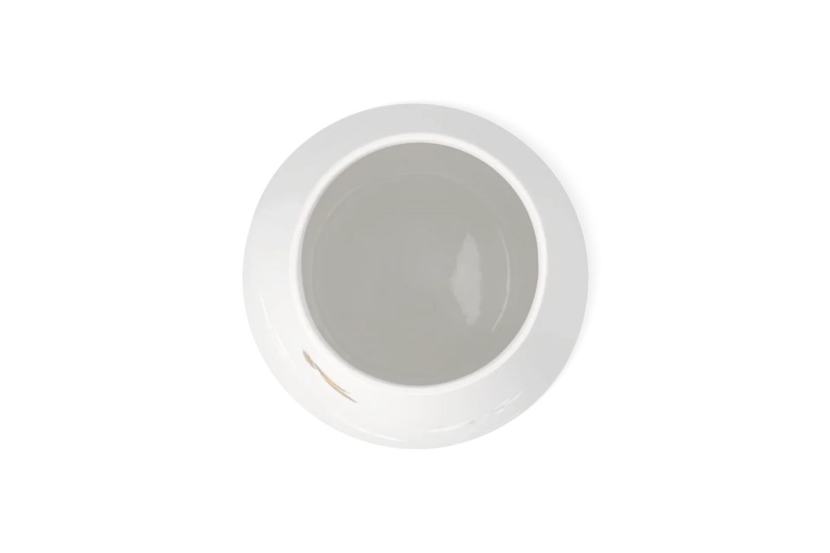 Vase „Goldblatt“ groß, aus Porzellan