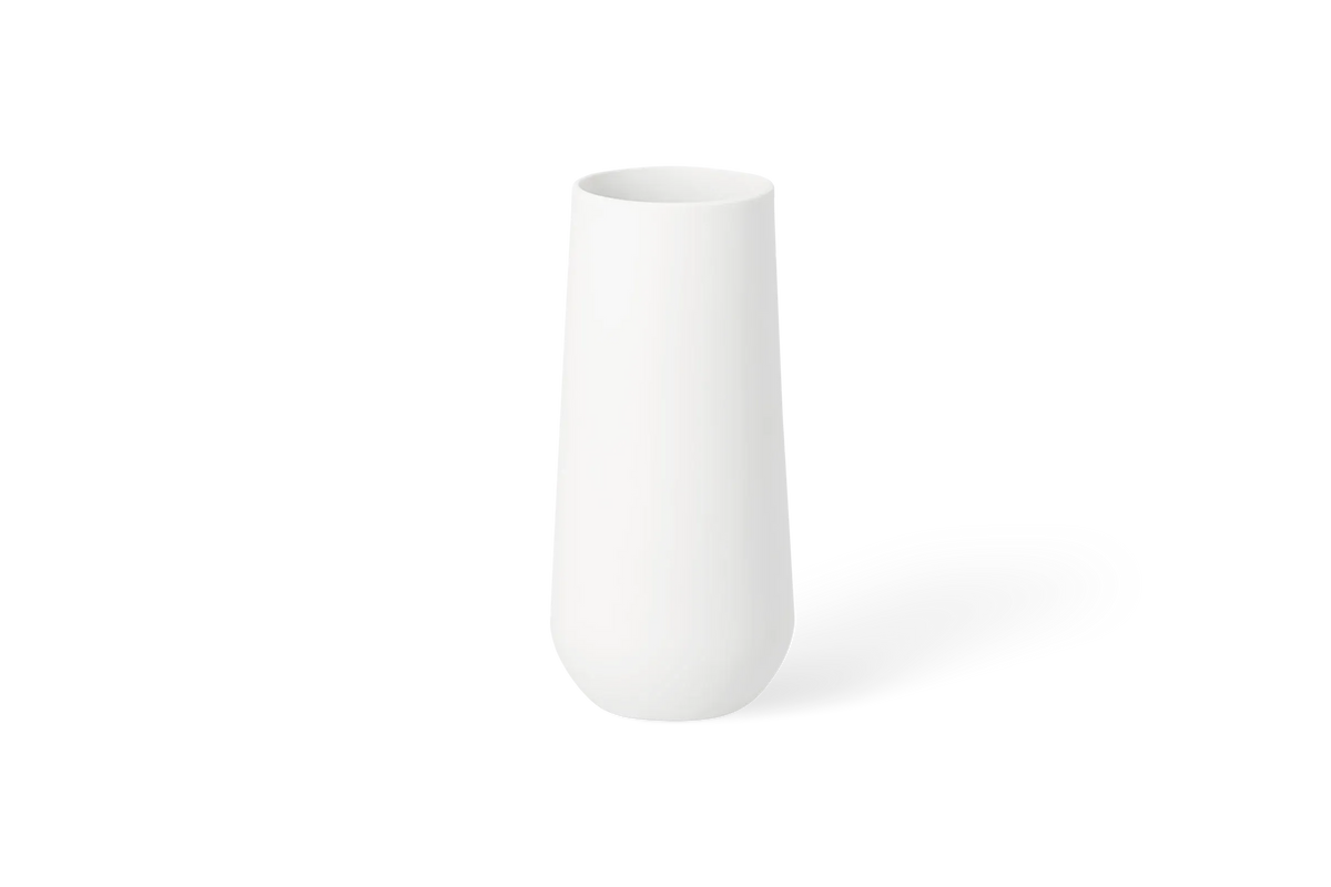 Vase „Goldblatt“ aus Porzellan mit Golddetail Rückseite
