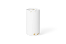 Vase „Katze“ aus Porzellan mit Golddetails