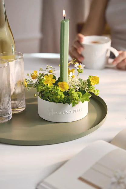 Räder Vase mit Kerzenhalter aus Porzellan Mood