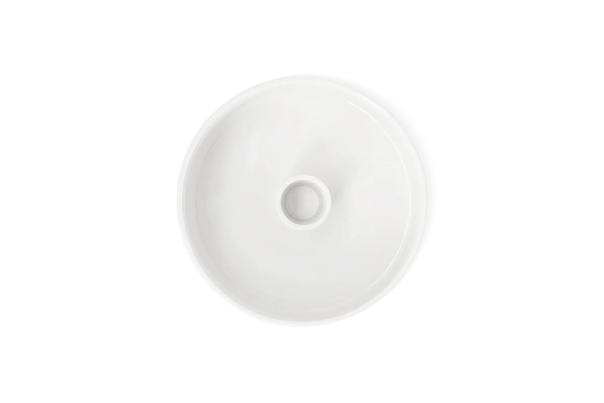 Räder Vase mit Kerzenhalter aus Porzellan, Ansicht von Oben