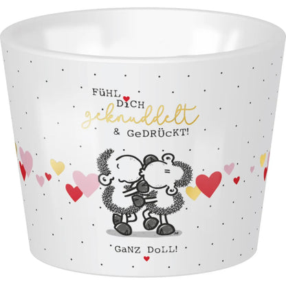 Sheepworld Eierbecher "Ganz doll!"