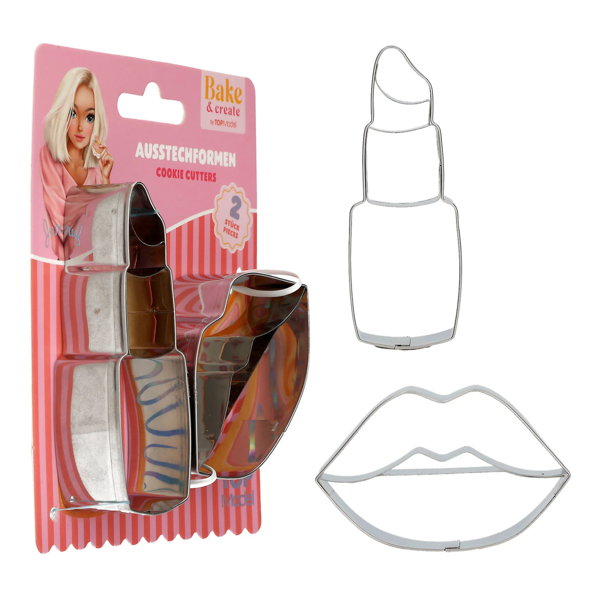TOPModel Ausstecher Lippenstift und Lippe BAKE and CREATE