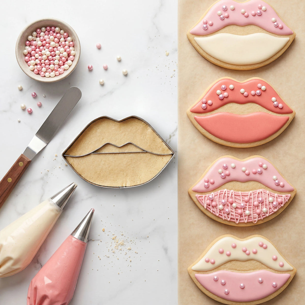 TOPModel Ausstecher Lippenstift und Lippe BAKE and CREATE