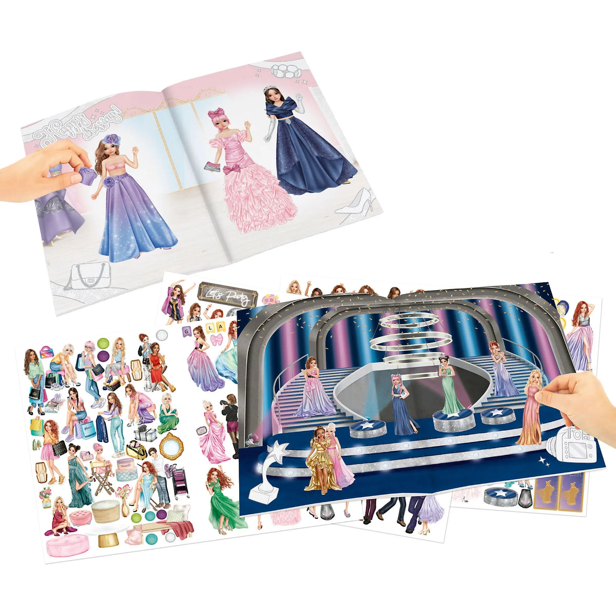 TOPModel Glamour Stickerworld Stickerbuch Übersicht