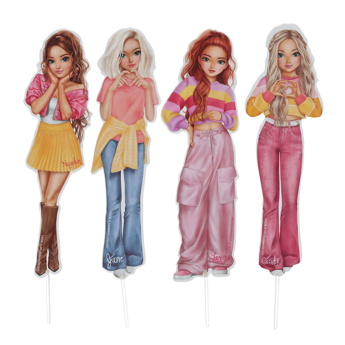 TOPModel Kuchen-Topper, 4 Stk. BAKE and CREATE