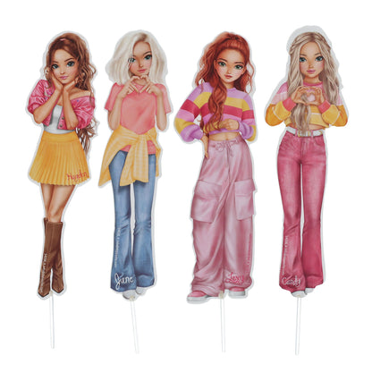 TOPModel Kuchen-Topper, 4 Stk. BAKE and CREATE