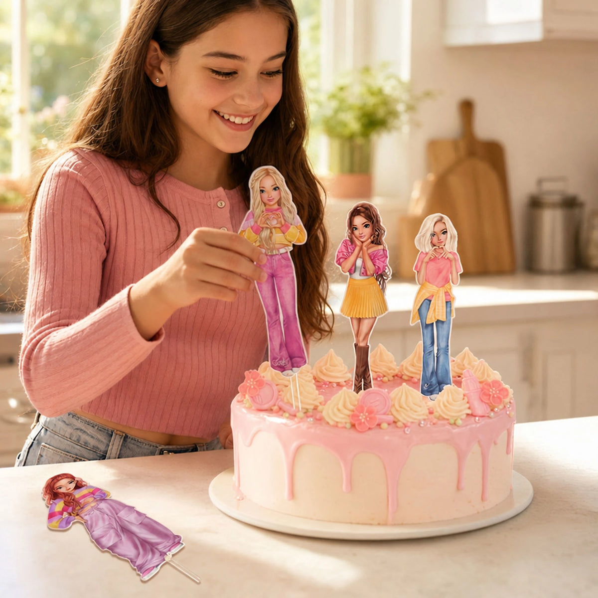 TOPModel Kuchen-Topper, 4 Stk. BAKE and CREATE