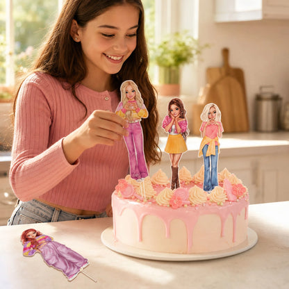 TOPModel Kuchen-Topper, 4 Stk. BAKE and CREATE