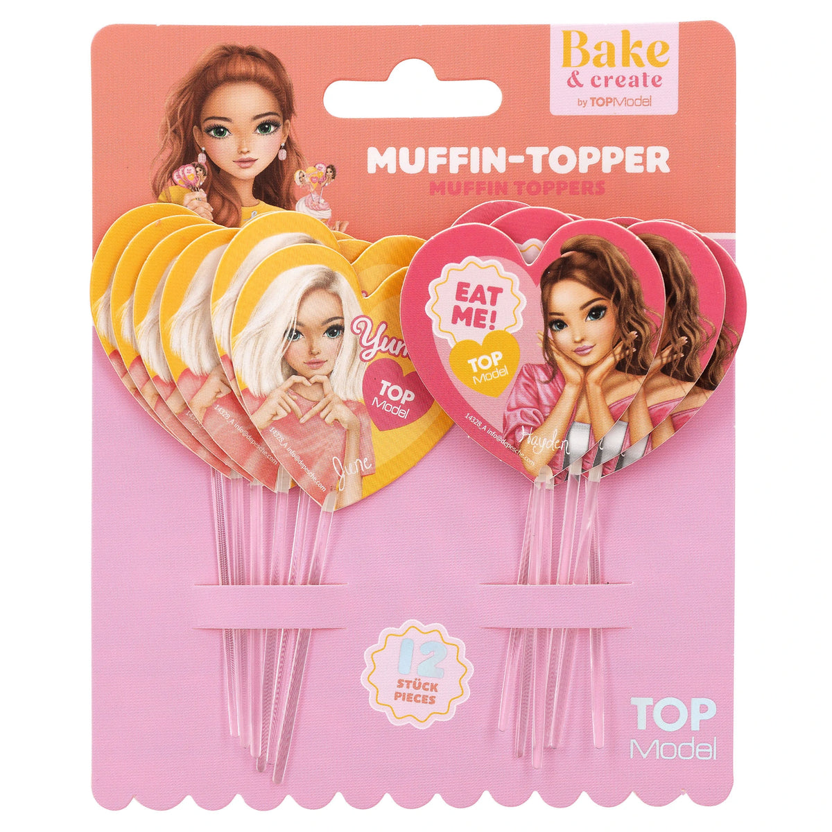 TOPModel Muffin Topper 12 Stück BAKE and CREATE