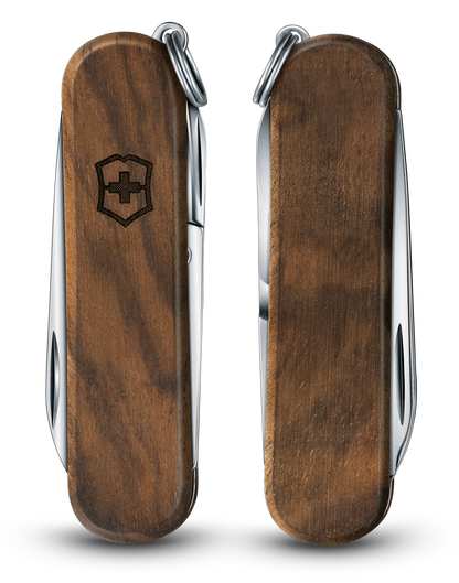 Victorinox Taschenmesser Classic SD Wood, Vorder- und Rückseite eingeklappt