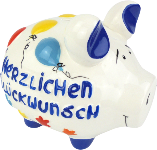 KCG Sparschwein "Herzlichen Glückwunsch"