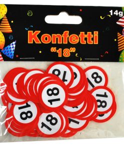 Konfetti "Verkehrsschild" zum 18. Geburtstag